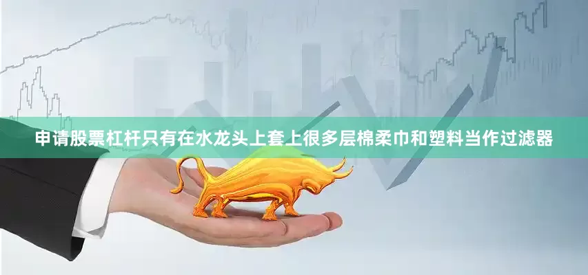 申请股票杠杆只有在水龙头上套上很多层棉柔巾和塑料当作过滤器