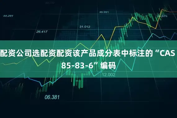 配资公司选配资配资该产品成分表中标注的“CAS 85-83-6”编码